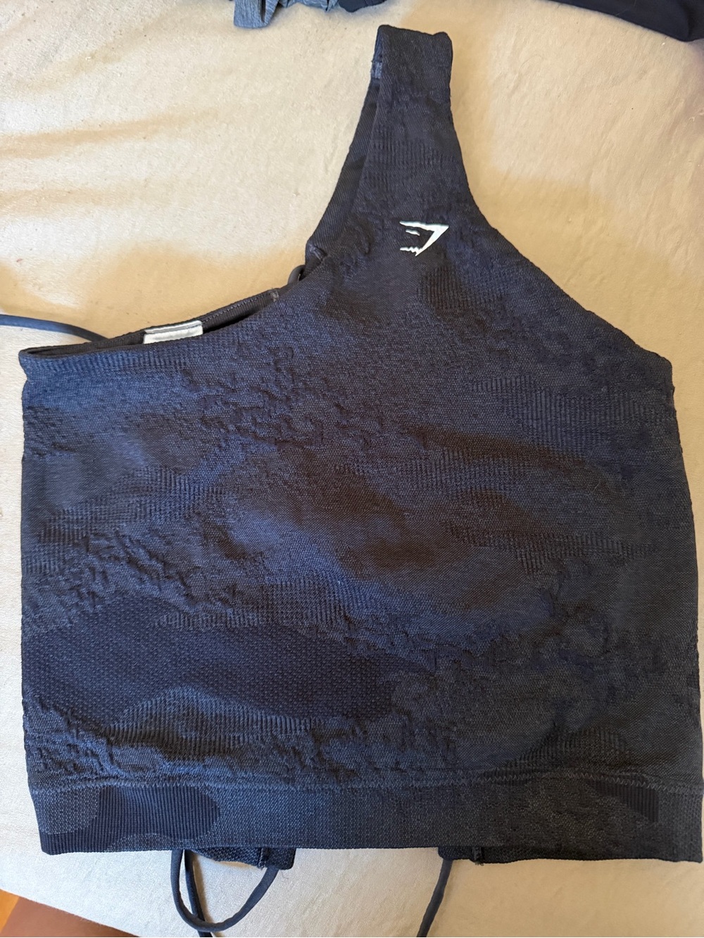 Gymshark one shoulder corset top